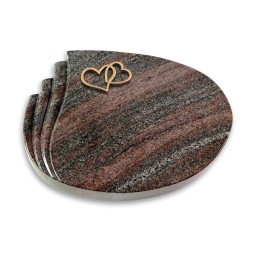 Grabstein Waves/Paradiso Herzen (Bronze)