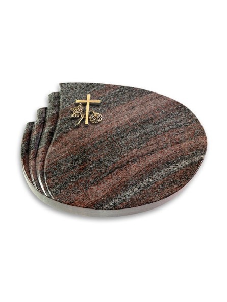 Grabstein Waves/Paradiso Kreuz 1 (Bronze)