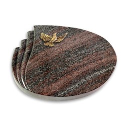 Grabstein Waves/Paradiso Taube (Bronze)