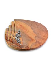 Grabstein Waves/Rainbow Rose 5 (Alu)