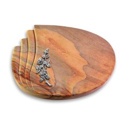 Grabstein Waves/Rainbow Rose 5 (Alu)