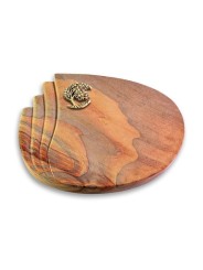 Grabstein Waves/Rainbow Baum 1 (Bronze)