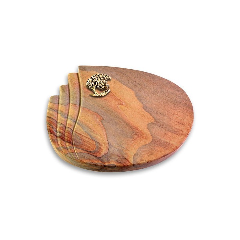 Grabstein Waves/Rainbow Baum 1 (Bronze)