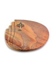 Grabstein Waves/Rainbow Baum 2 (Bronze)