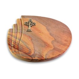 Grabstein Waves/Rainbow Baum 2 (Bronze)