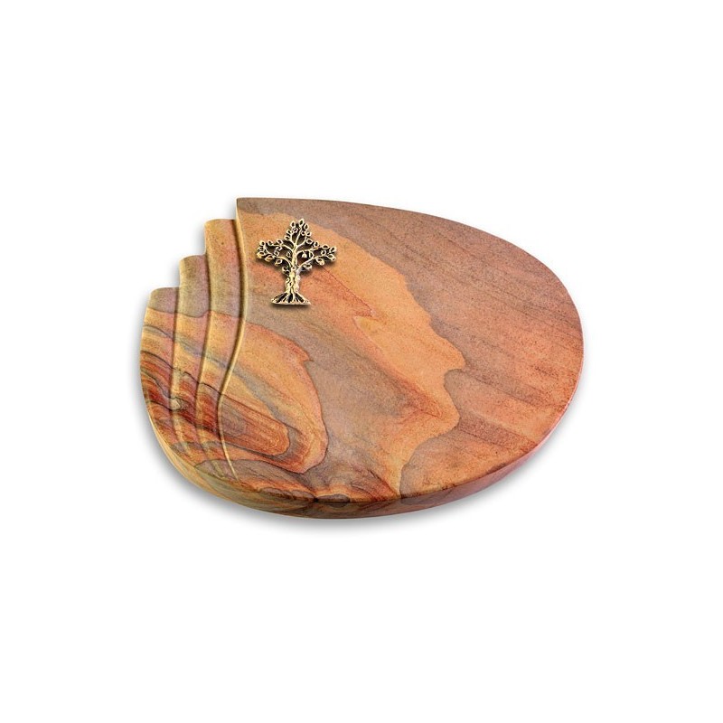 Grabstein Waves/Rainbow Baum 2 (Bronze)