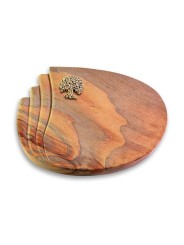 Grabstein Waves/Rainbow Baum 3 (Bronze)
