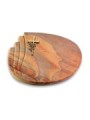 Grabstein Waves/Rainbow Kreuz/Rose (Bronze)