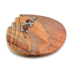 Grabstein Waves/Rainbow Rose 3 (Color)