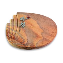 Grabstein Waves/Rainbow Rose 4 (Color)