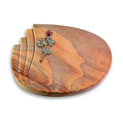 Grabstein Waves/Rainbow Rose 7 (Color)