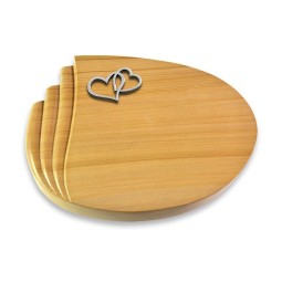 Grabstein Waves/Woodland Herzen (Alu)