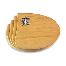 Grabstein Waves/Woodland Kreuz 1 (Alu)