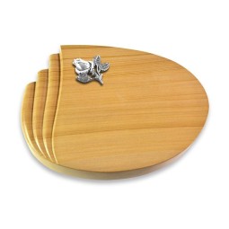 Grabstein Waves/Woodland Rose 3 (Alu)