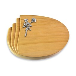 Grabstein Waves/Woodland Rose 10 (Alu)