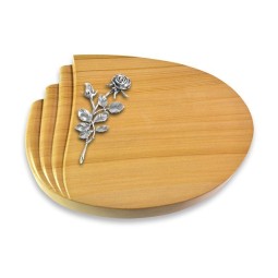 Grabstein Waves/Woodland Rose 13 (Alu)