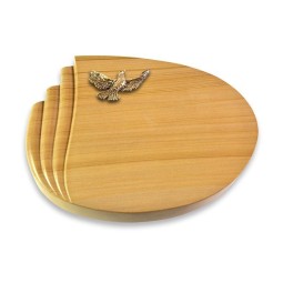 Grabstein Waves/Woodland Taube (Bronze)