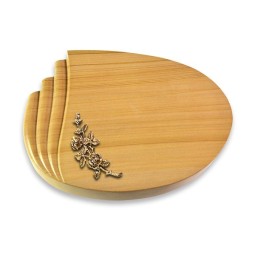 Grabstein Waves/Woodland Rose 5 (Bronze)