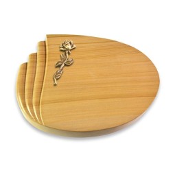 Grabstein Waves/Woodland Rose 7 (Bronze)