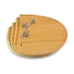 Grabstein Waves/Woodland Rose 9 (Bronze)