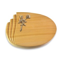 Grabstein Waves/Woodland Rose 10 (Bronze)