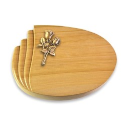 Grabstein Waves/Woodland Rose 11 (Bronze)