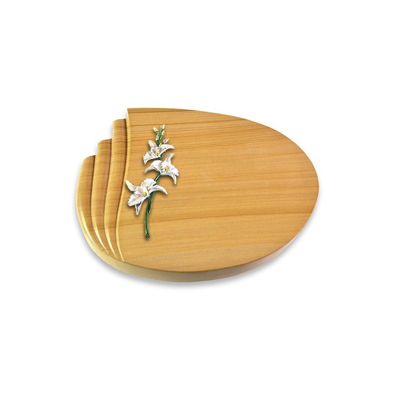 Grabstein Waves/Woodland Orchidee (Color)