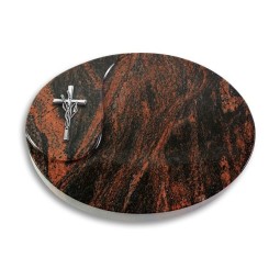 Grabstein Yang/Aruba Kreuz/Ähren (Alu)