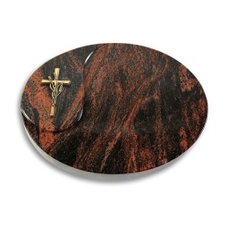 Grabstein Yang/Aruba Kreuz/Ähren (Bronze)