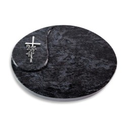 Grabstein Yang/Orion Kreuz/Rose (Alu)