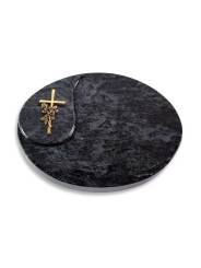 Grabstein Yang/Orion Kreuz/Rose (Bronze)