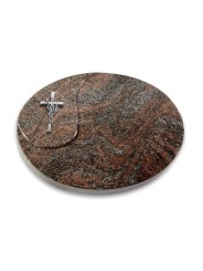 Grabstein Yang/Paradiso Kreuz/Ähren (Alu)
