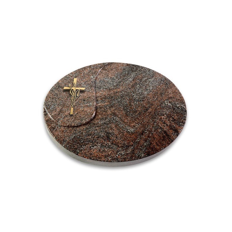 Grabstein Yang/Paradiso Kreuz/Ähren (Bronze)
