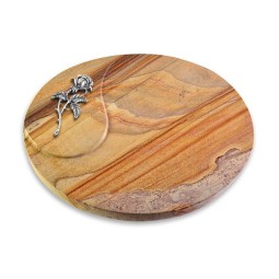 Grabstein Yang/Rainbow Rose 2 (Alu)