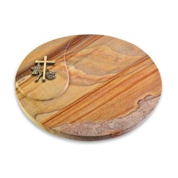 Grabstein Yang/Rainbow Kreuz 1 (Bronze)