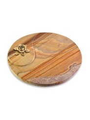 Grabstein Yang/Rainbow Rose 4 (Bronze)