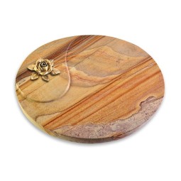 Grabstein Yang/Rainbow Rose 4 (Bronze)