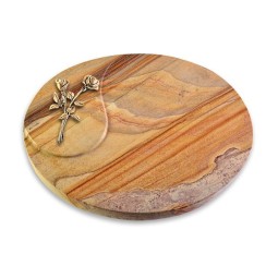 Grabstein Yang/Rainbow Rose 10 (Bronze)