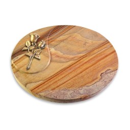 Grabstein Yang/Rainbow Rose 11 (Bronze)