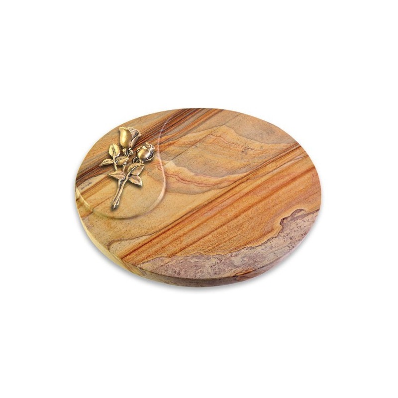 Grabstein Yang/Rainbow Rose 11 (Bronze)