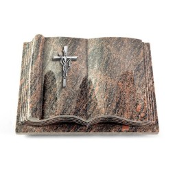 Grabbuch Antique/Himalaya Kreuz/Ähren (Alu)