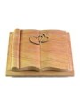 Grabbuch Antique/Rainbow Herzen (Bronze)