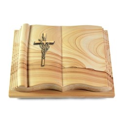 Grabbuch Antique/Woodland Kreuz/Ähren (Bronze)