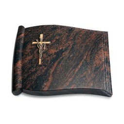 Grabbuch Biblos/Aruba Kreuz/Ähren (Bronze)