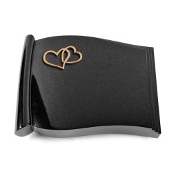 Grabbuch Biblos/Indisch-Black Herzen (Bronze)