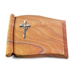 Grabbuch Biblos/Rainbow Kreuz/Ähren (Alu)