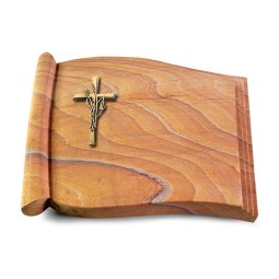 Grabbuch Biblos/Rainbow Kreuz/Ähren (Bronze)