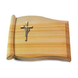 Grabbuch Biblos/Woodland Kreuz/Ähren (Bronze)