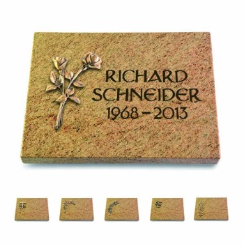 Kashmir/Pure mit Bronze-Ornament