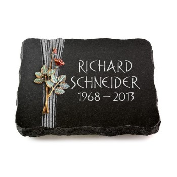 Indisch Black/Strikt mit Color-Bronze-Ornament